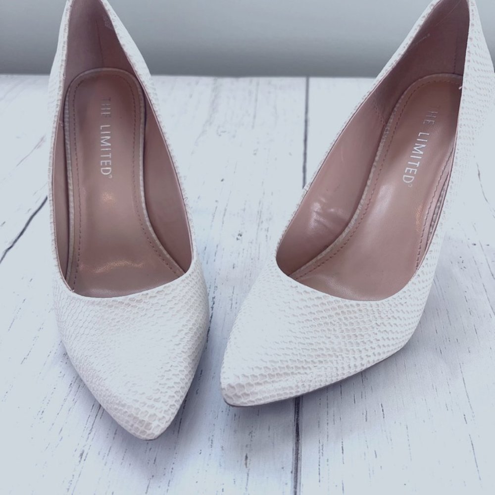 Snakeskin Print Heel Shoes Size 8